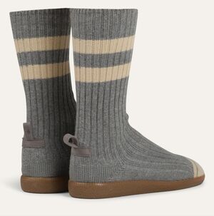 Brave Pudding Varsity Strolls Womens Sock Shoes Athletic Heather Grey Size 8